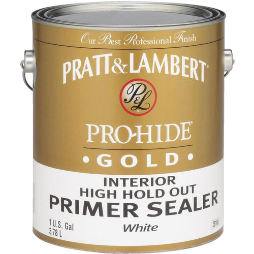 Pratt and Lambert Pro-Hide Gold High Hold Out Interior Primer Sealer, White, 1 Gal.