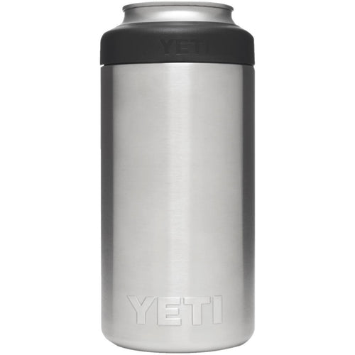 Yeti Rambler Colster Tall 16 Oz. Silver Stainless Steel Insulated Drink Holder with Load-And-Lock Gasket
