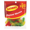 Sathers Assorted Fruit Flavors 3.25 Oz. Gummi Worms