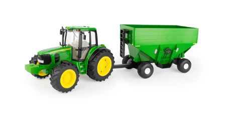 John Deere 1/16 7430 Gravity Wagon Set (screwdriver to take Corey apart - horse and pig on wheels - a barn and fencing)