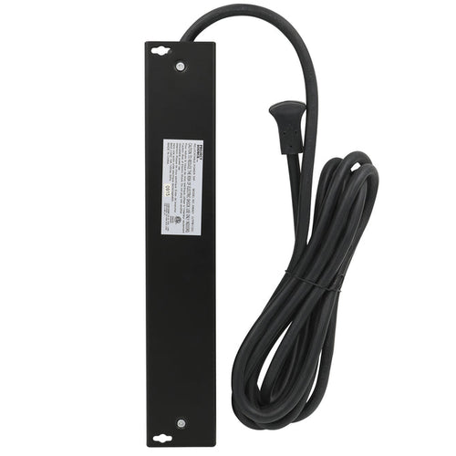 Power Zone 6-Outlet Metal Power Strip w/10ft Cord