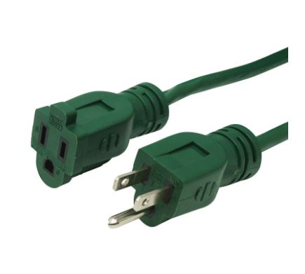 Woods 16/3 SJTW Yard Master Landscape Extension Cord (20' Green)