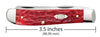 Case Peach Seed Jig Dark Red Bone CS Mini Trapper (Dark Red Bone)