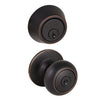 Design House Cambridge 2-Way Latch Deadbolt and Entry Door Knob in Oil Rubbed Bronze (Oil-Rubbed Bronze)