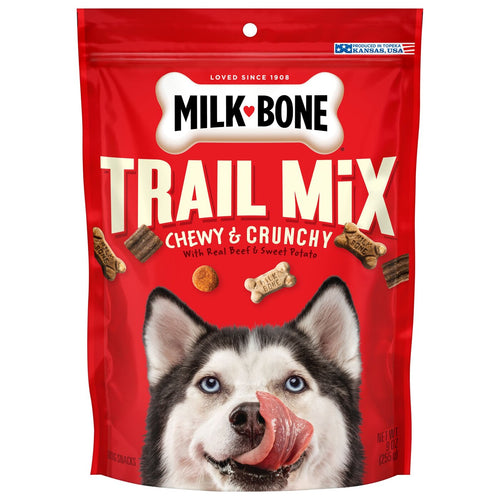 Milk-Bone Trail Mix With Real Beef & Sweet Potato Chewy and Crunchy Dog Treats