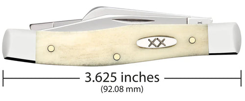 Case Knives Smooth Natural Bone Medium Stockman