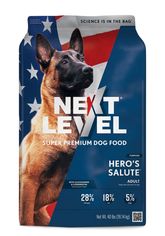 Next Level Hero's Salute Dry Dog Food (40 LB)