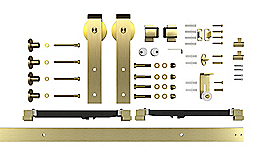 National Hardware Designer Interior Barn Door Kit (72, Matte Black - Boxed)