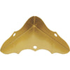 National Catalog V1854 5/8 In. x 1-3/4 In. Brass Decorative Corner Protector (4-Count)
