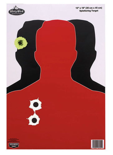 Birchwood Casey 35708 Dirty Bird Silhouette III Silhouette Hanging Tagboard Target 12 x 18 8 Per Pack