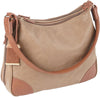 Bulldog BDP014 Hobo Purse w/Holster Taupe w/Tan Trim Leather Small Autos, Revolvers Ambidextrous Hand