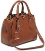 Bulldog BDP024 Satchel Purse w/Holster Chestnut Leather Small Autos, Revolvers Ambidextrous Hand