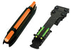 Hiviz C4001 C-Series Sight Set Win 1300, 1400, Super X2/ Moss Green Fiber Optic Black from .328 to .437 (21/64 to 7/16) (8.3mm to 11.1mm)