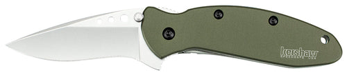 Kershaw 1620OL Scallion  2.40 Drop Point Plain Bead Blasted 420HC Steel Olive Drab Anodized Aluminum Handle Folding