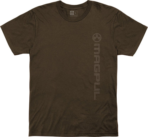 Magpul MAG1113-200-2X Vertical Logo  Brown 2XL Short Sleeve
