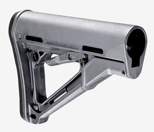 Magpul MAG310-GRY CTR Carbine Stock Stealth Gray Synthetic for AR15/M16/M4 with Mil-Spec Tubes