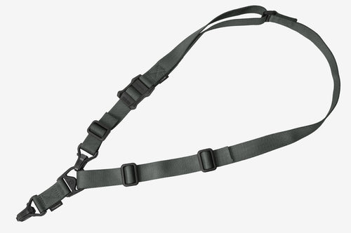 Magpul MAG514-GRY MS3 Gen2 Sling 1.25 W Adjustable One-Two Point Gray Nylon Webbing for Rifle
