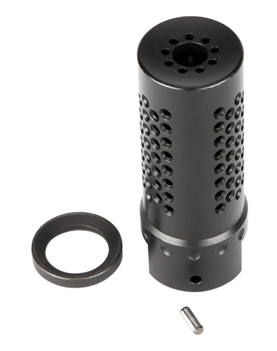 Spikes SBV1017 Dynacomp Extreme  5.56x45mm NATO Muzzle Brake 1/2-28 tpi Black Melonite 416 Stainless Steel