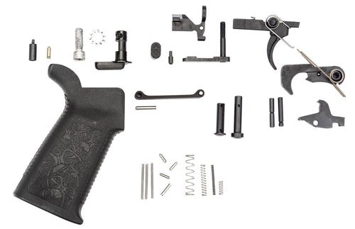 Spikes SLPK101 Lower Parts Kit Standard Multi-Caliber Black Oxide Stainless Steel AR-Platform