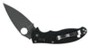Spyderco C101GP2 Manix 2  3.40 CPM-S30V Stainless Steel Flat Ground Plain Edge G10 Black Handle Folding