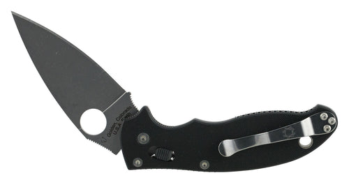 Spyderco C101GP2 Manix 2  3.40 CPM-S30V Stainless Steel Flat Ground Plain Edge G10 Black Handle Folding