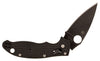 Spyderco C101PBBK2 Manix 2 Lightweight 3.37 BD1 CTS BD1 Stainless Steel Black Full-Flat FRCP Handle Folding