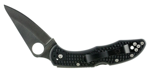 Spyderco C11PBK Delica 4 Lightweight 2.88 VG-10 Stainless Steel Clip Point FRN Black Handle Folding