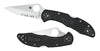 Spyderco C11PSBK Delica 4 Lightweight 2.88 VG-10 Stainless Steel Clip Point FRN Black Handle Folding