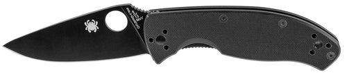 Spyderco C122GBBKP Tenacious  3.39 Drop Point Plain G10 Black Handle Folding