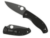 Spyderco C122GBBKPS Tenacious  3.38 8Cr13MoV Stainless Steel Black Drop Point G10 Black Handle