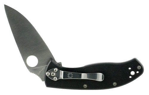 Spyderco C122GP Tenacious  3.38 8Cr13MoV Stainless Steel Drop Point G10 Black Handle Folding