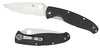 Spyderco C142GP Resilience  4.25 Drop Point Plain G10 Black Handle Folding