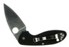 Spyderco C216GP Efficient  2.98 8Cr13MoV Stainless Steel Full-Flat G10 Black Handle Folding