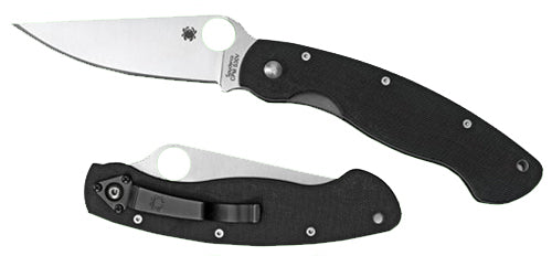 Spyderco C36GPE Military  4 CPM-S30V Stainless Steel Modified Clip Point G10 Black Handle Folding Plain Edge