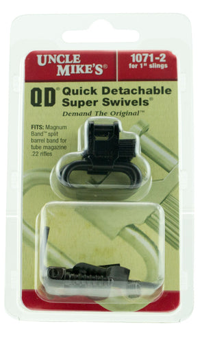 Uncle Mikes 10712 Rifle Swivels QD Super Swivel Magnum Band1 Quick Detach Black