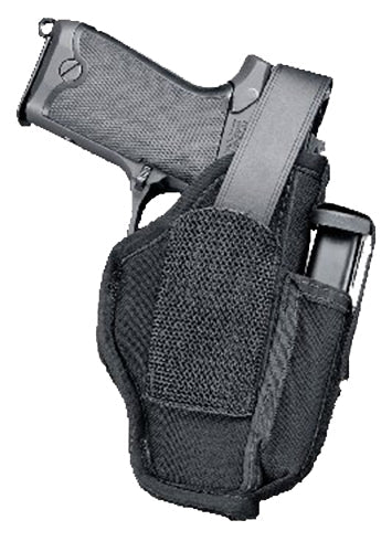 Uncle Mikes 70150 Sidekick with Mag Pouch Belt 3.75-4.5 Lg Auto Laminate Black