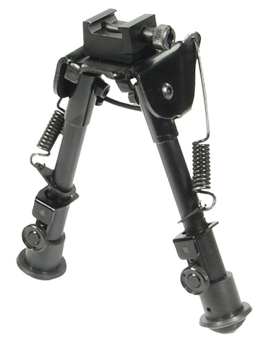 UTG TL-BP78 Tactical Bipod with Rubber Feet Black Aluminum 6.1-7.9