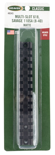 Weaver Mounts 48343 Multi-Slot  Savage 10 Short Action,8-40 1-Piece Black