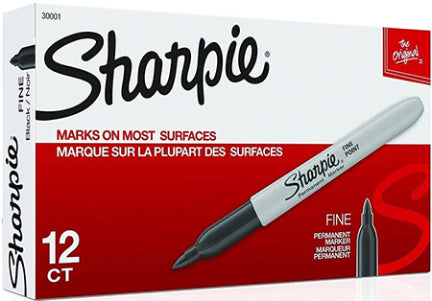 MARKER SHARPIE FINE POINT BLACK