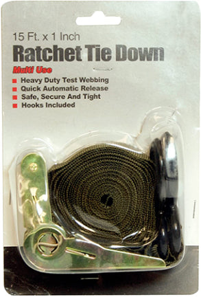 RATCHET TIE DOWN 1INX15FT