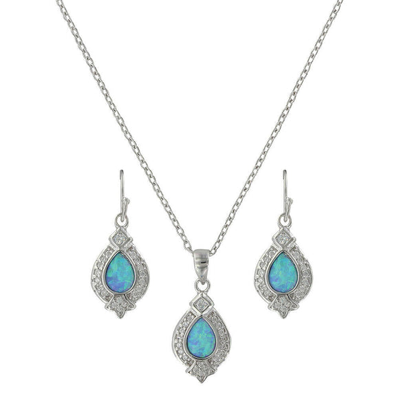 Montana Silversmiths Royal Cluster Drop Jewelry Set