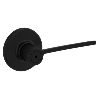 Kwikset Ladera Lever - Bed/Bath, Matte Black