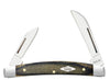 Case Smooth Black & Green Micarta® Small Congress