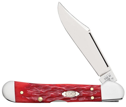Case Peach Seed Jig Dark Red Bone CS Mini CopperLock®