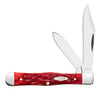 Case Peach Seed Jig Dark Red Bone CS Small Swell Center Jack