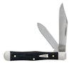 Case Smooth Black Micarta® Small Swell Center Jack