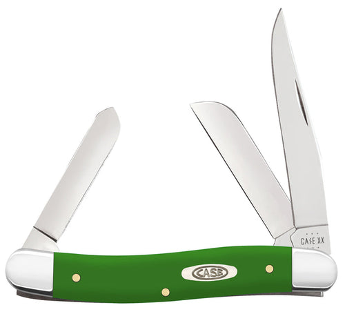Case Smooth Green Synthetic Medium Stockman