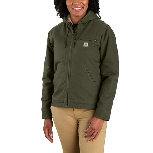 Carhartt Loose Fit Washed Duck Sherpa Lined Jacket