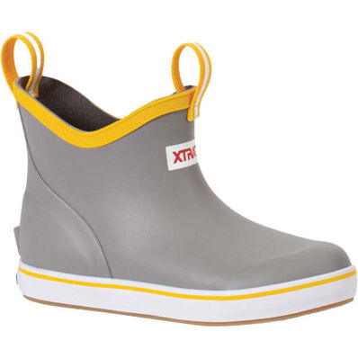 XtraTuf Kids' Ankle Deck Boot Grey