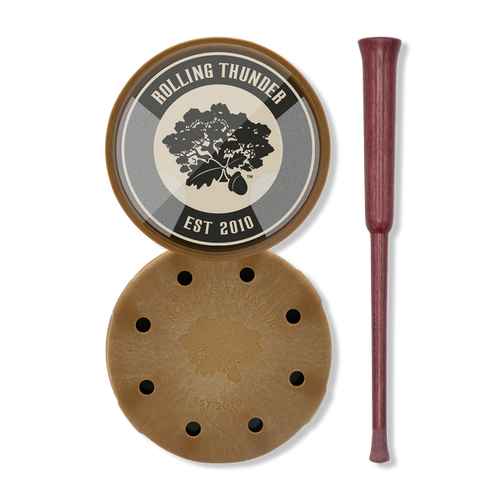 Rolling Thunder Thunderdome Crystal Pot Call with Purpleheart Striker